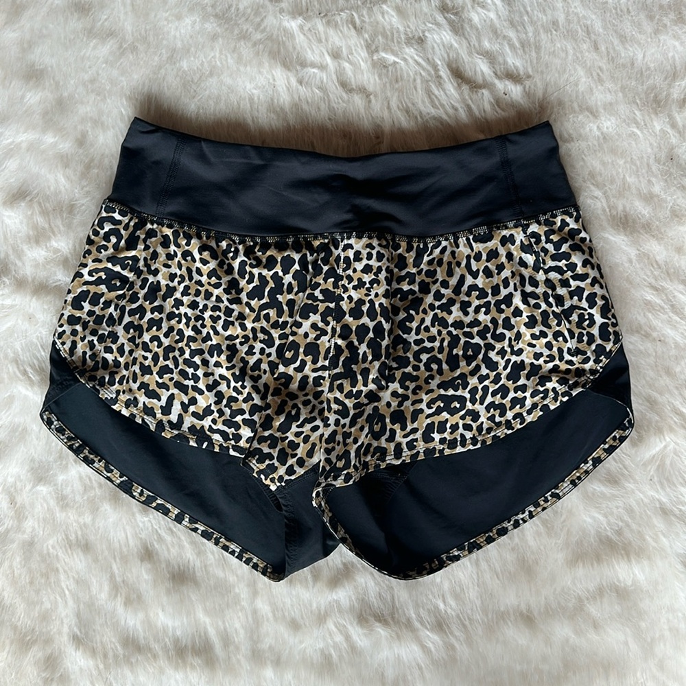 Outdoor voices leopard print shorts